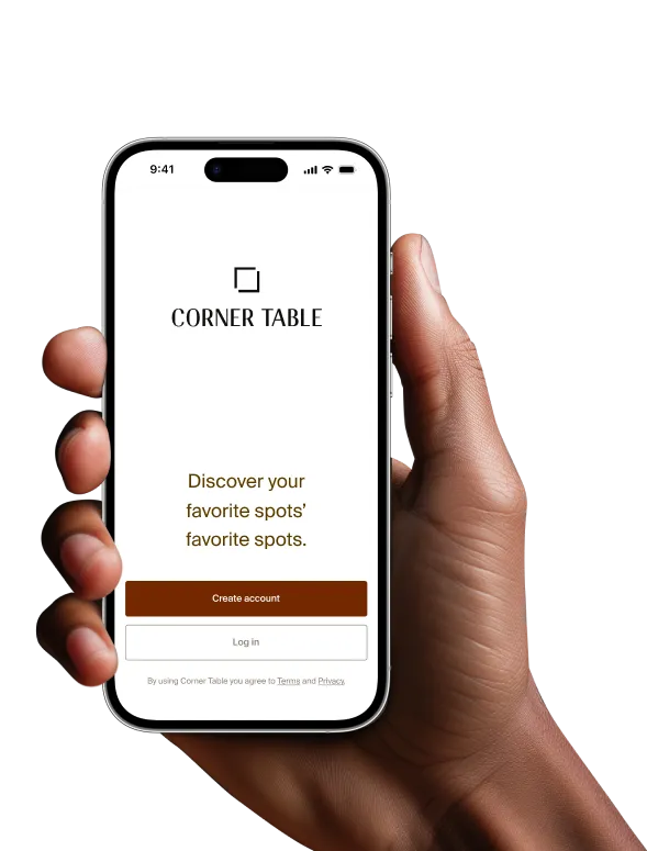 Corner Table native app